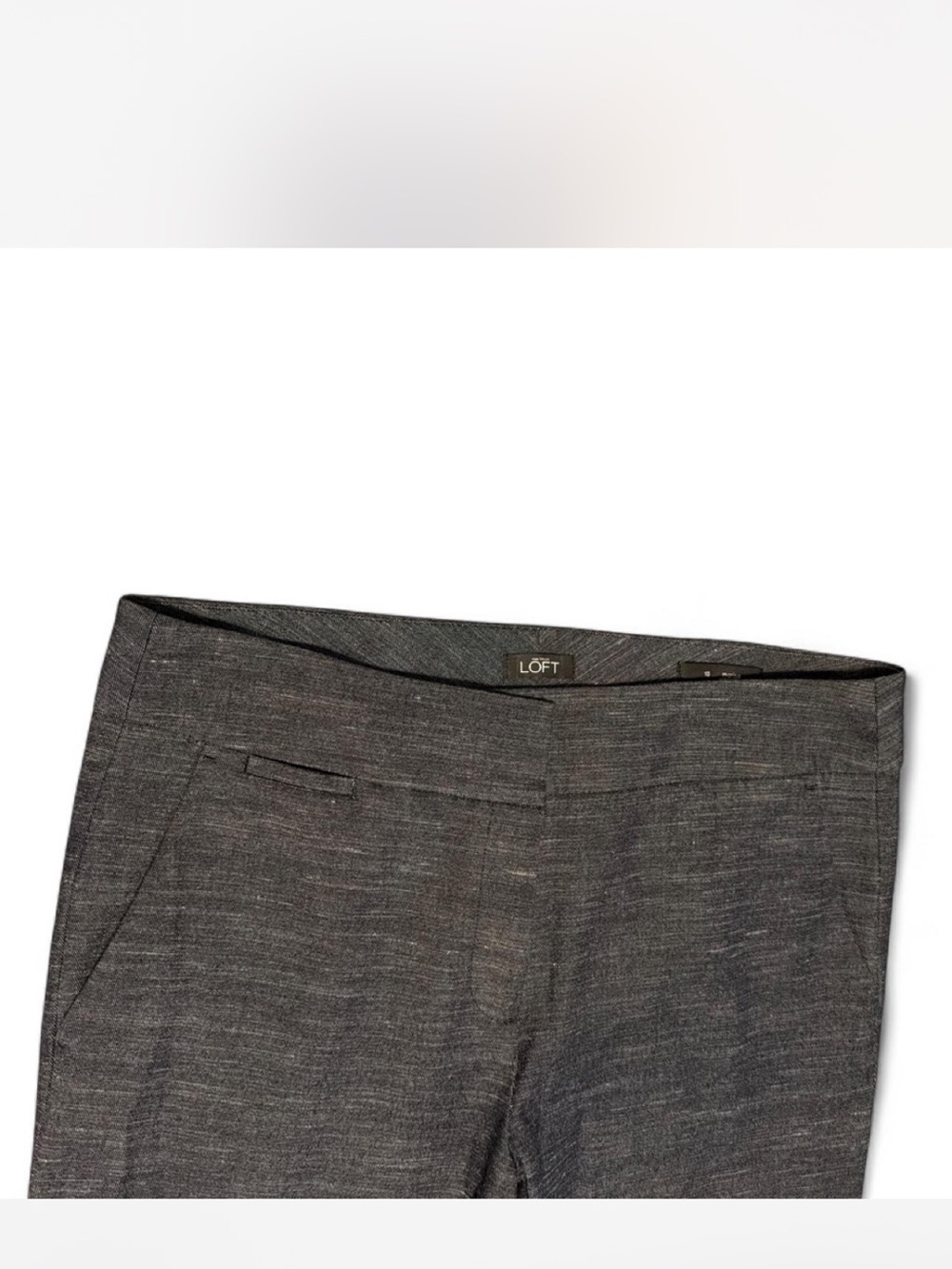 Ann Taylor Loft Marisa Gray Slim Ankle Dress Pants - Picture 6 of 8